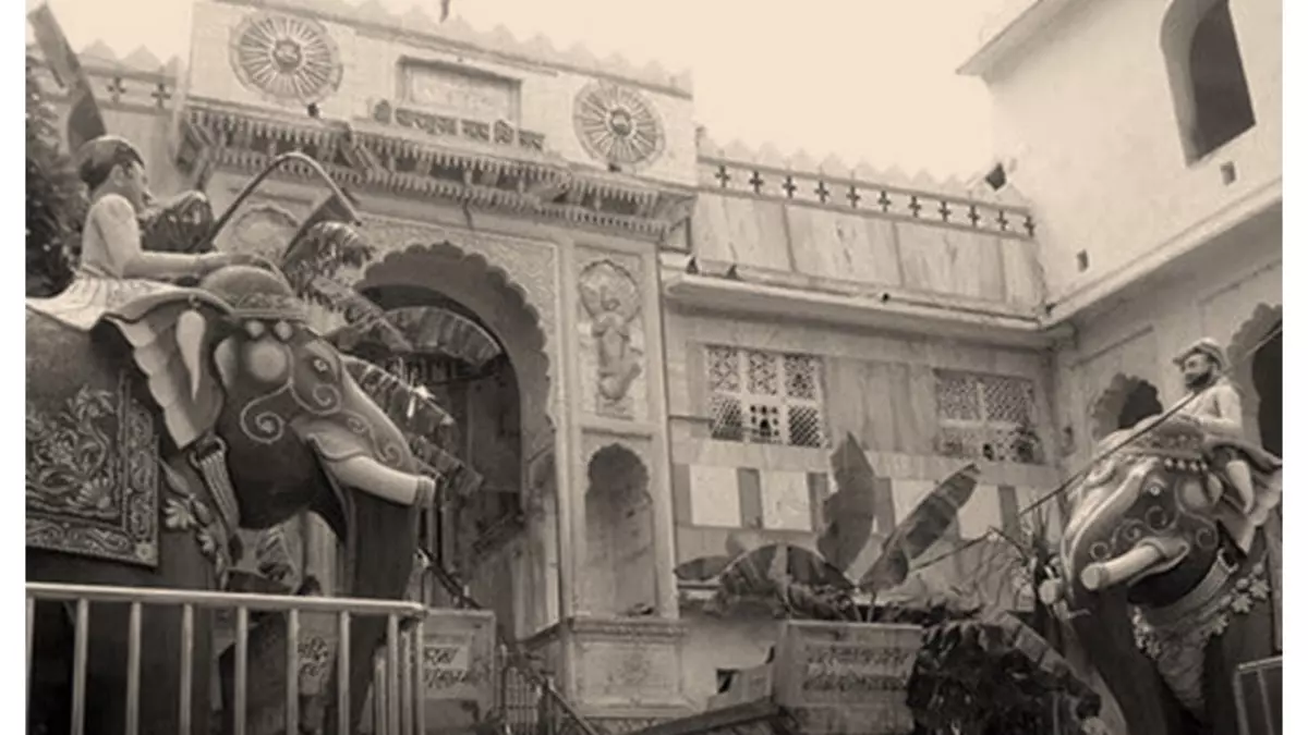 Entrance of Charbhuja Ji temple, Garhbor, Rajsamand