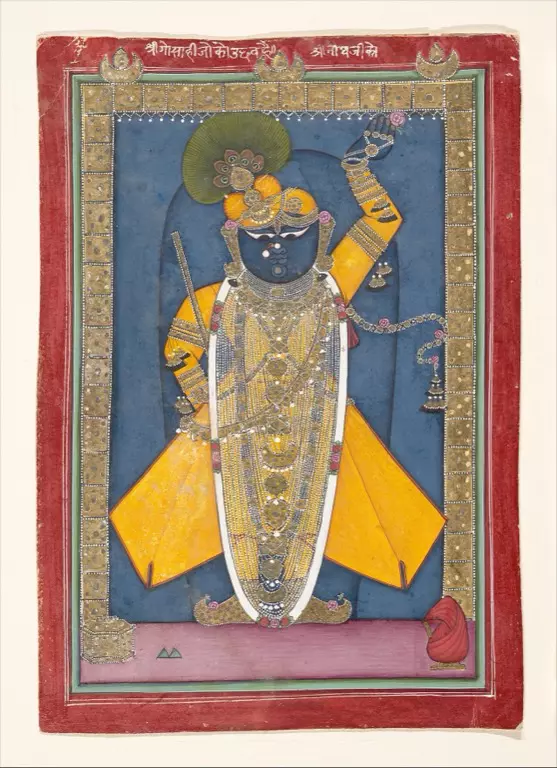 Shrinathji in a traditional Nathdwara-style painting