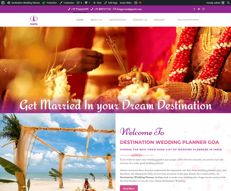 destination wedding planner in goa