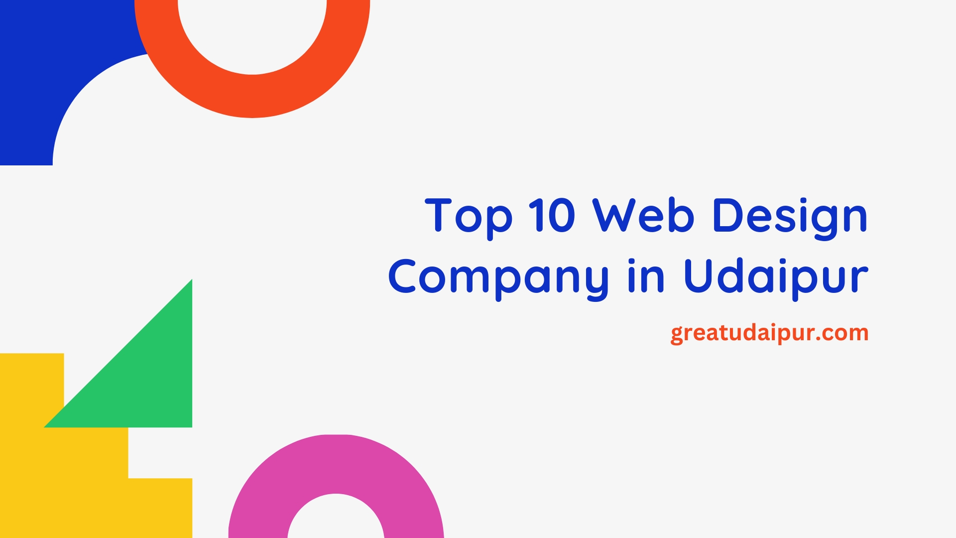 Top 10 Web Design Company in Udaipur