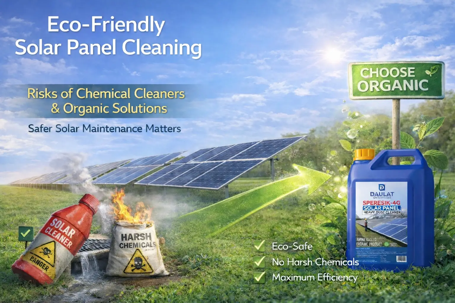Eco-Friendly Solar Panel Cleaning